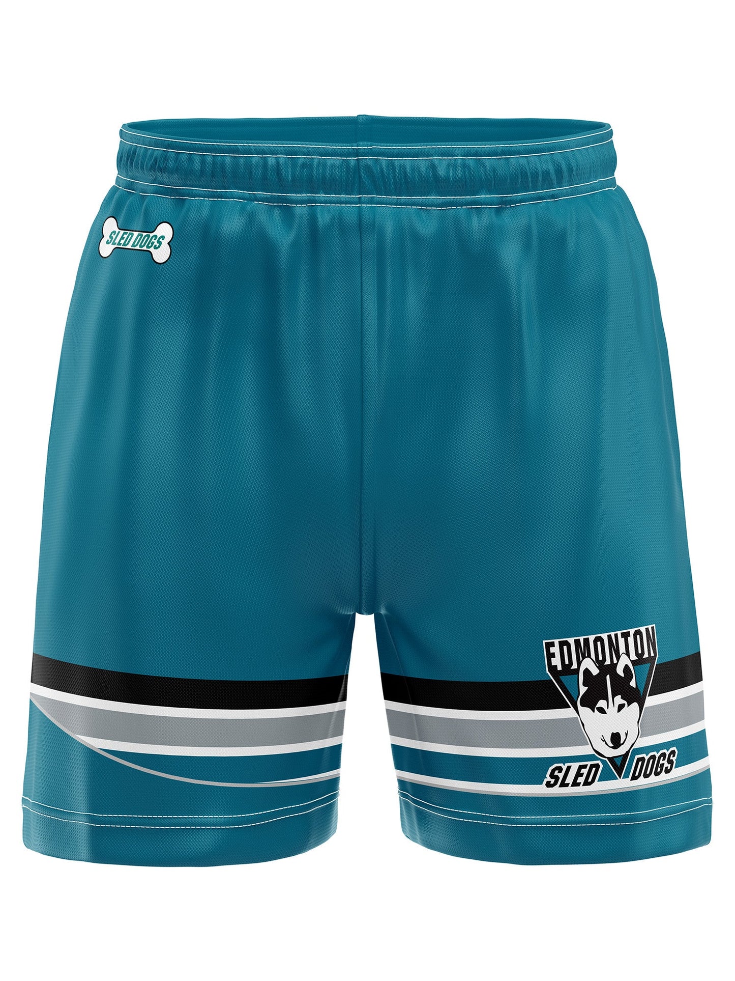 Edmonton Sled Dogs Hockey Shorts - 3D
