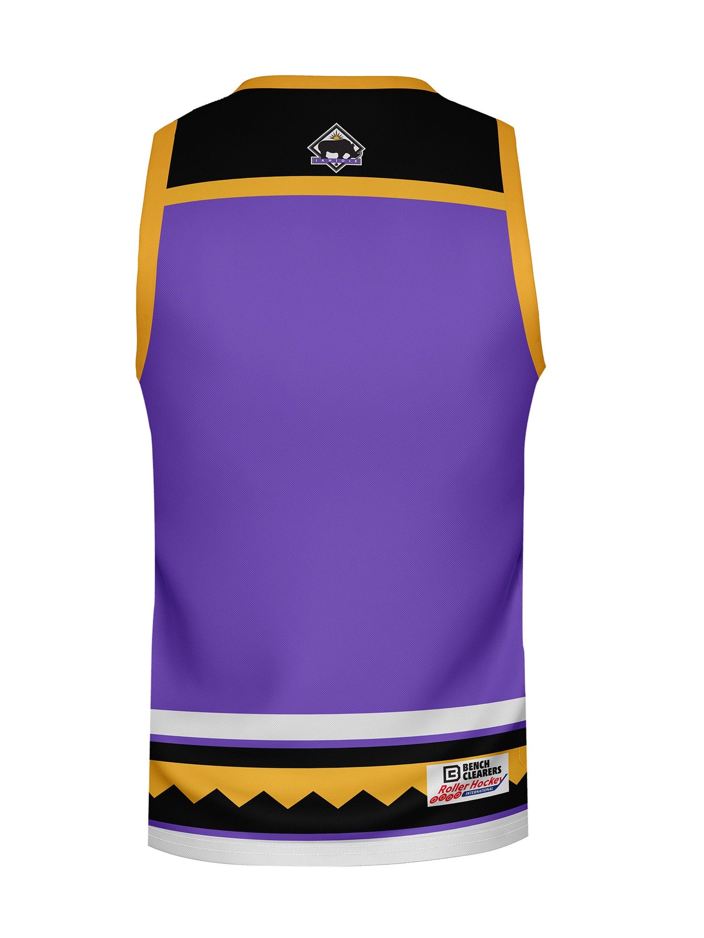 San Jose Rhinos Hockey Tank - 3D BACK