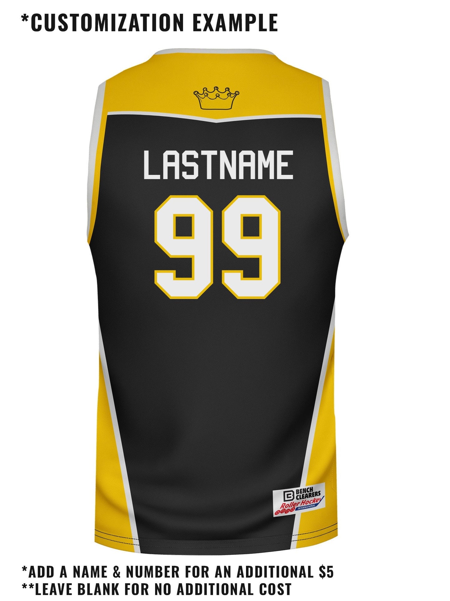 Anaheim Bullfrogs Hockey Tank - CUSTOM BACK