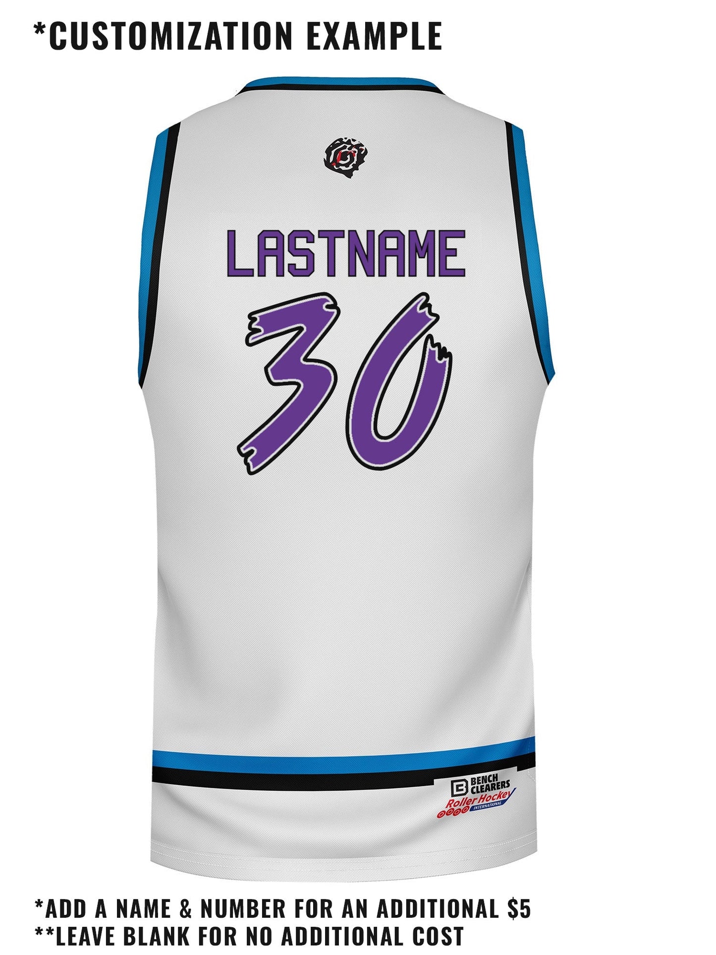 Buffalo Stampede Away Hockey Tank - CUSTOM BACK