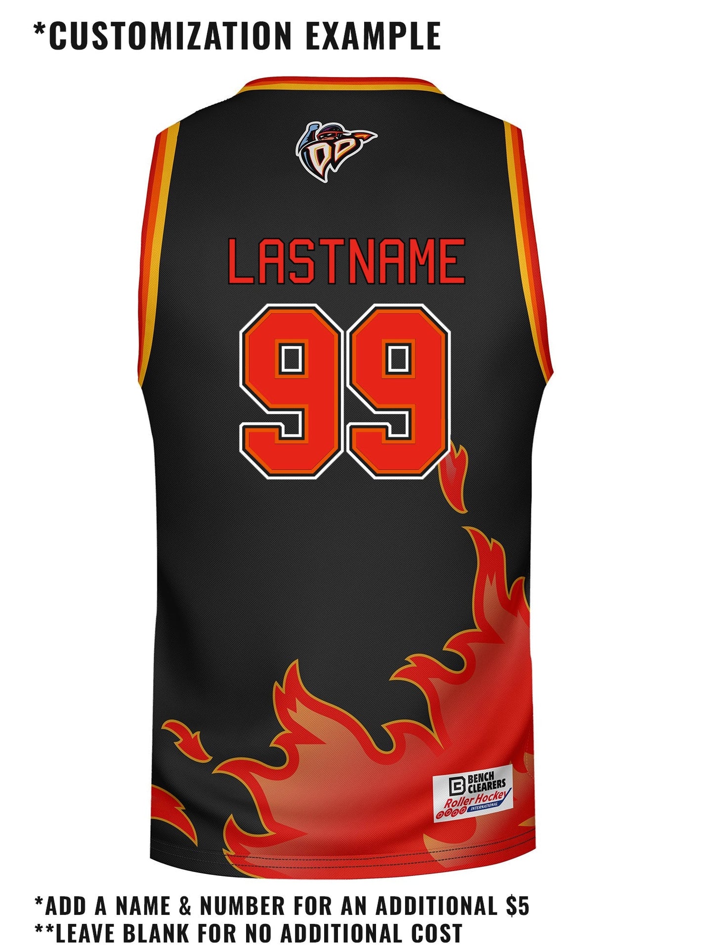 Denver Daredevils Hockey Tank - CUSTOM BACK