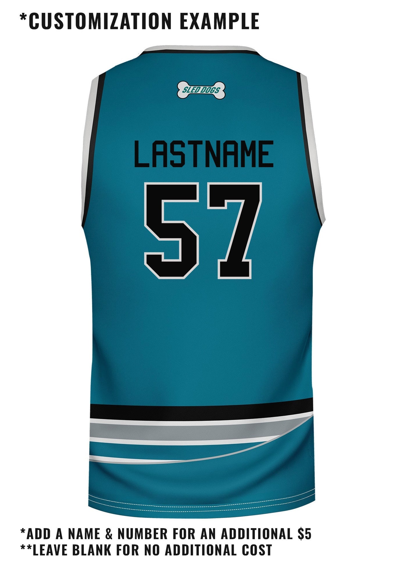 Edmonton Sled Dogs Hockey Tank - CUSTOM BACK