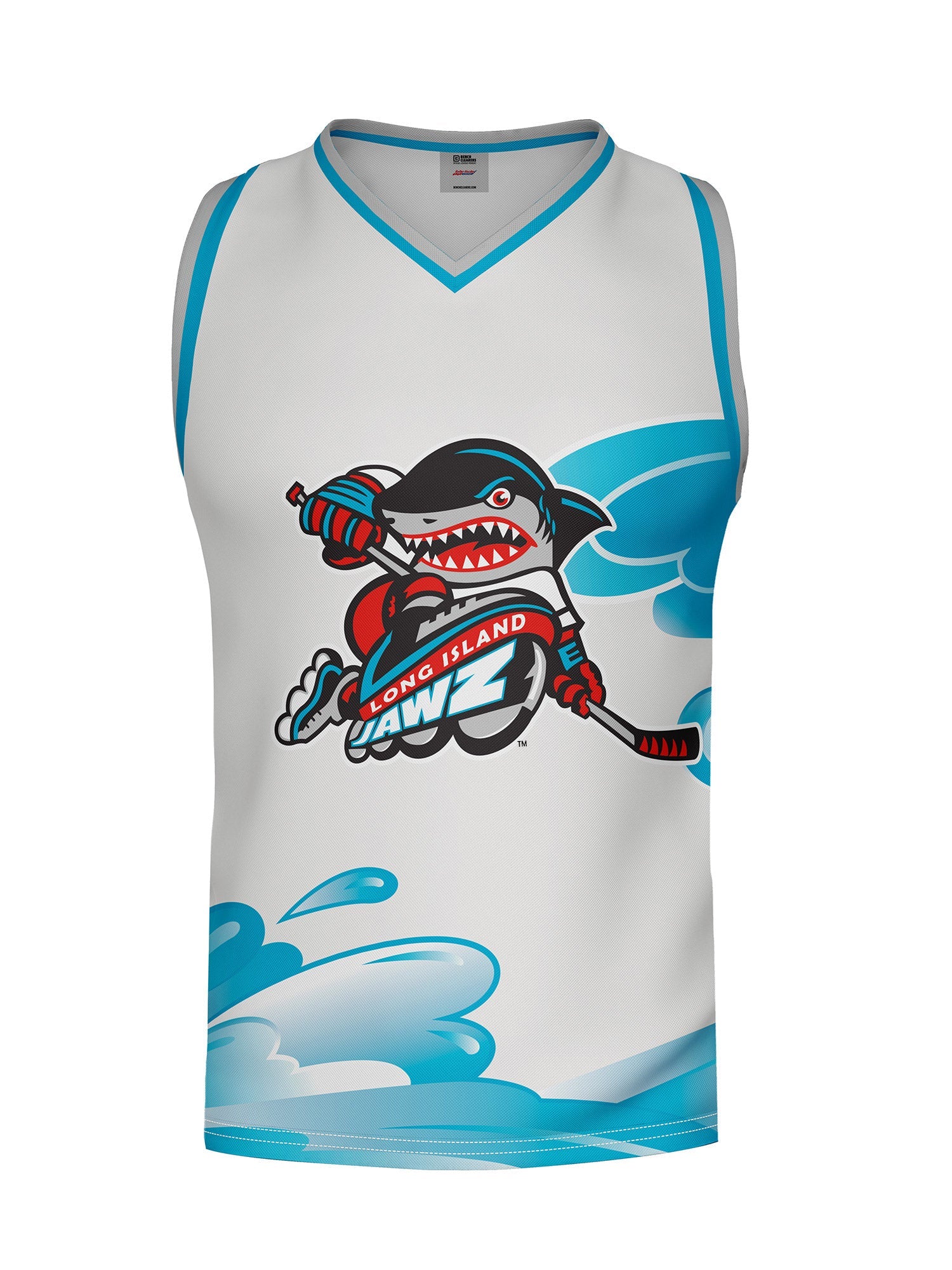 Long Island Jawz Away Hockey Tank - 3D FRONT