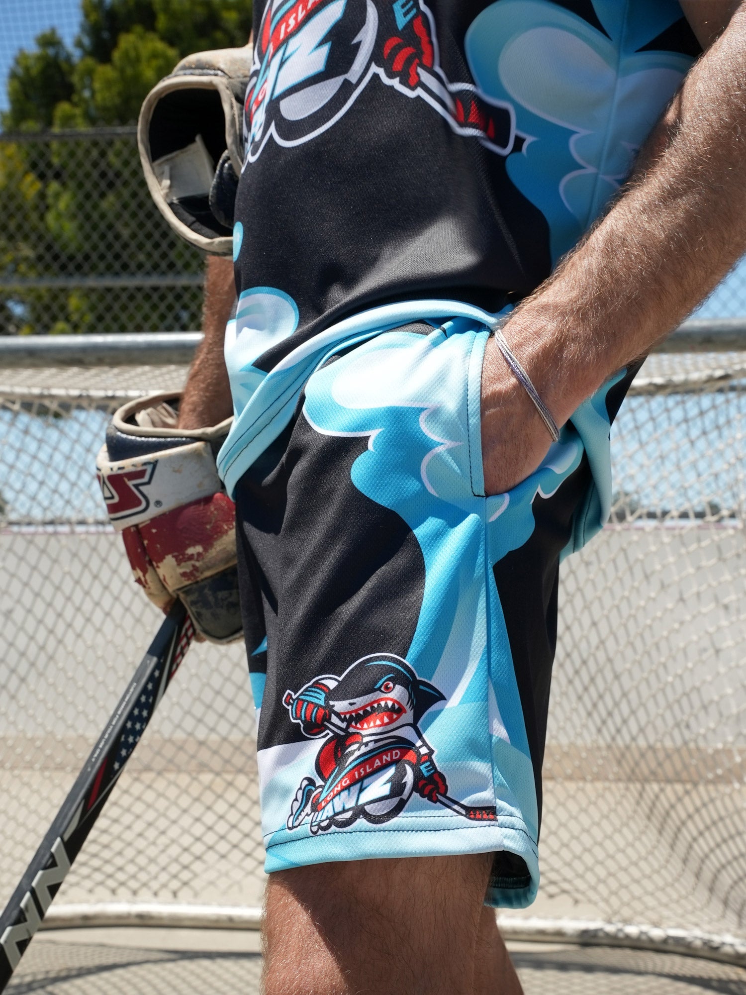 Long Island Jawz Hockey Shorts - LIFE1