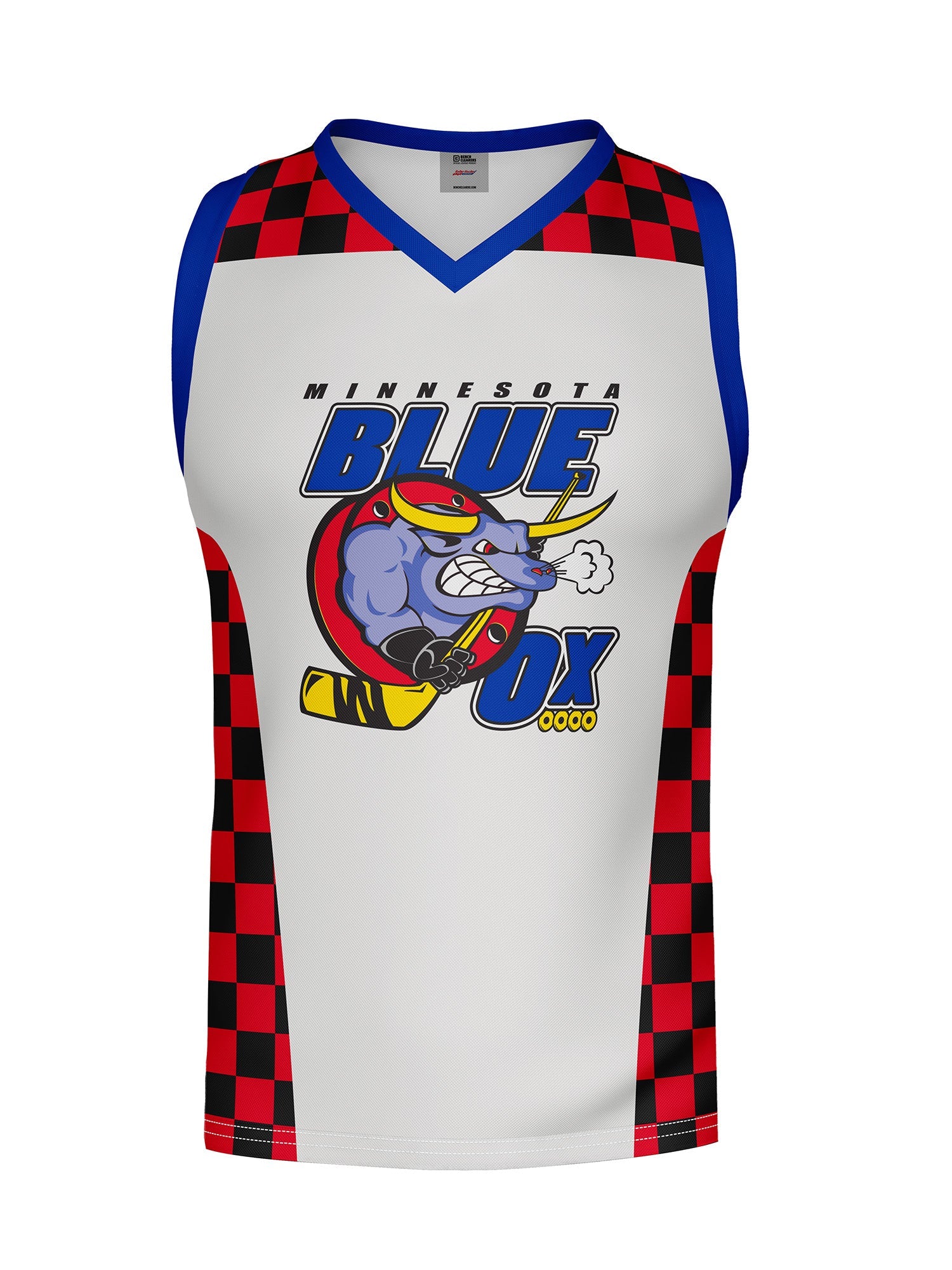 Minnesota Blue Ox Away Hockey Tank - 3D FRONT