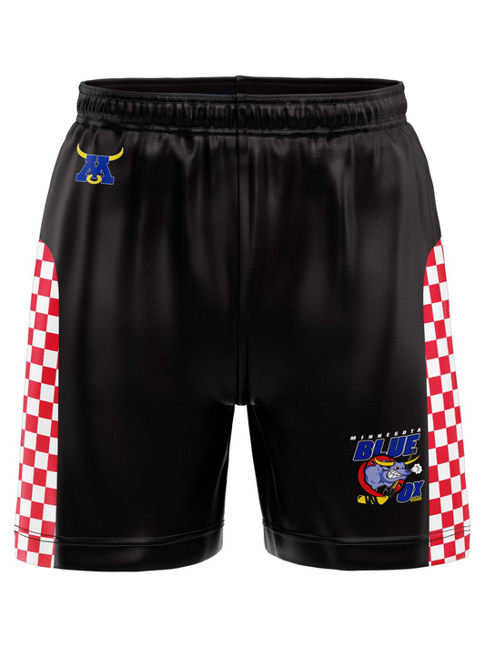 Minnesota Blue Ox Hockey Shorts - 3D
