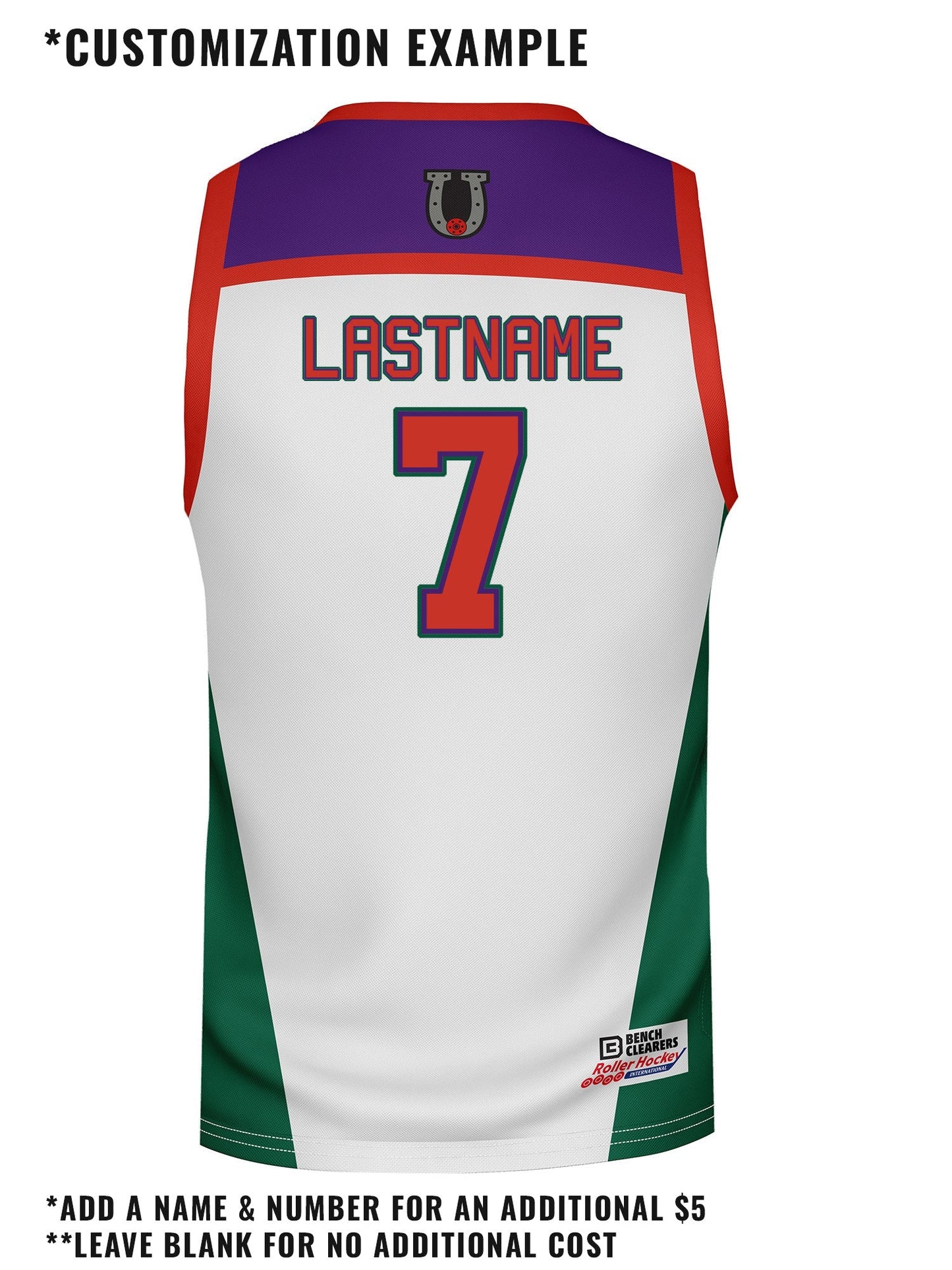 Motor City Mustangs Away Hockey Tank - CUSTOM BACK