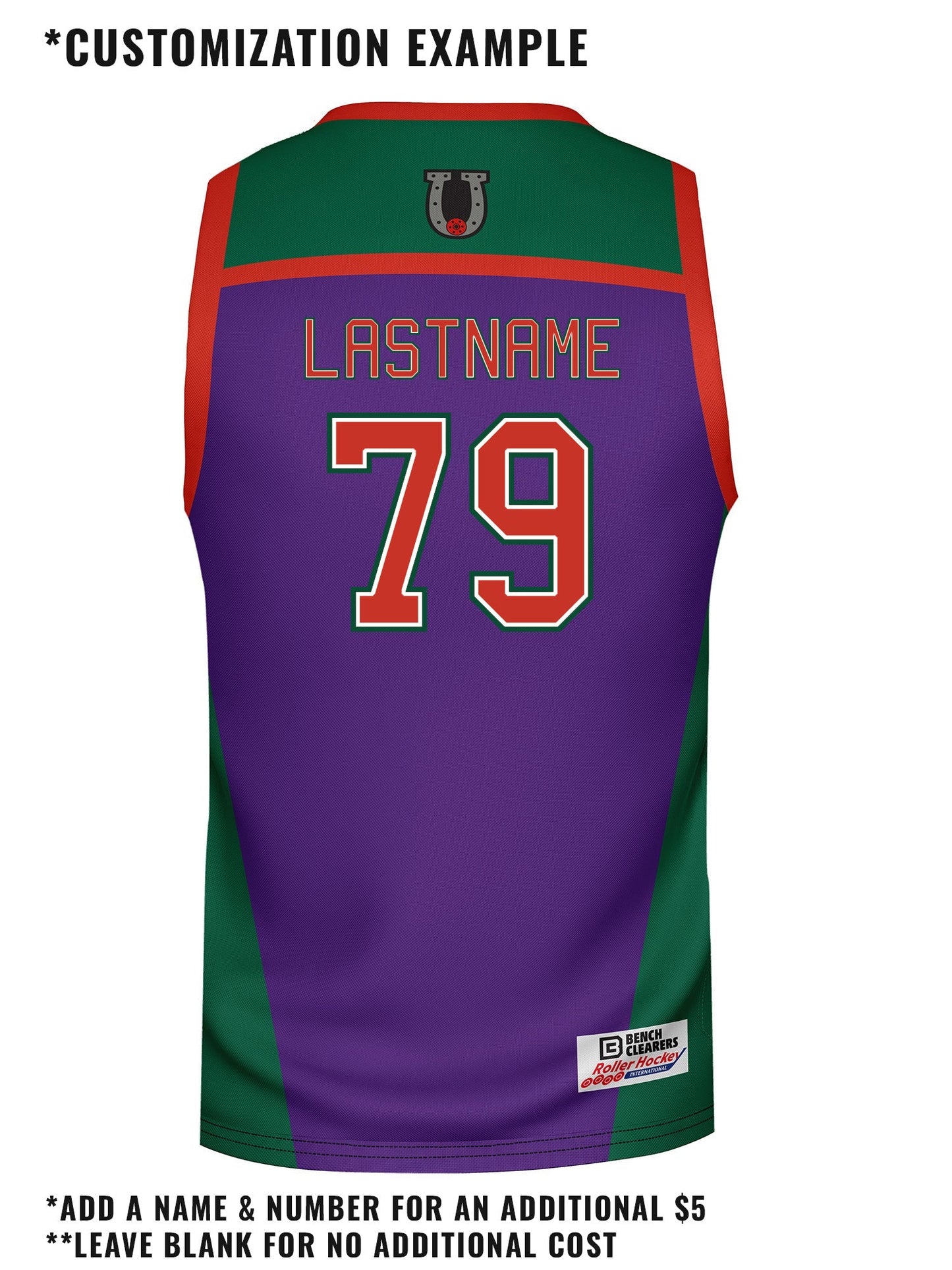 Motor City Mustangs Hockey Tank - CUSTOM BACK