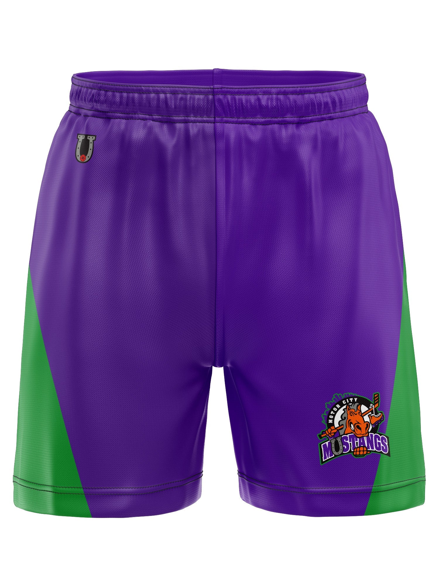 Motor City Mustangs Hockey Shorts - 3D
