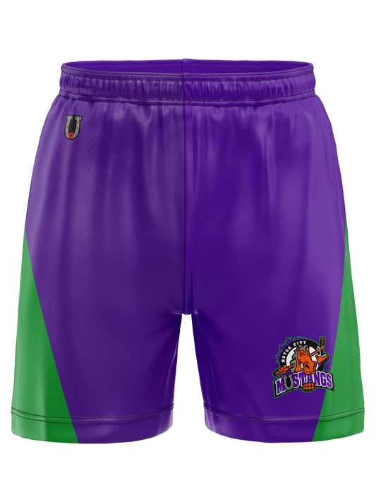Motor City Mustangs Hockey Shorts - 3D