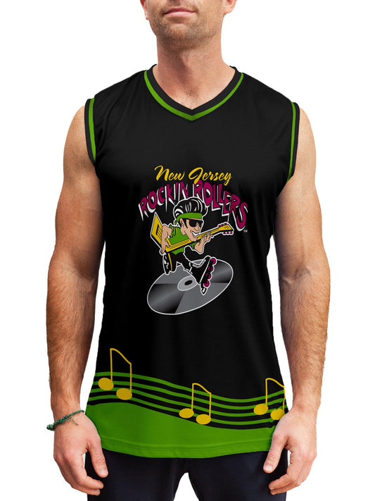 New Jersey Rockin' Rollers Hockey Tank - ON MODEL FRONT