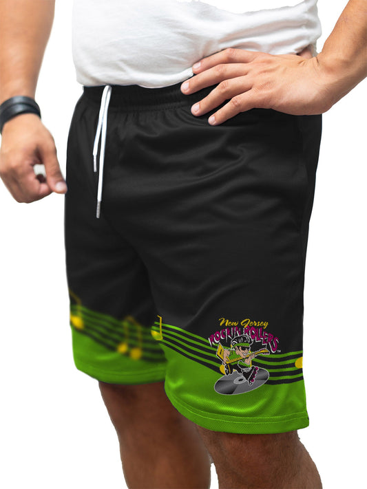 New Jersey Rockin' Rollers Hockey Shorts - ON MODEL