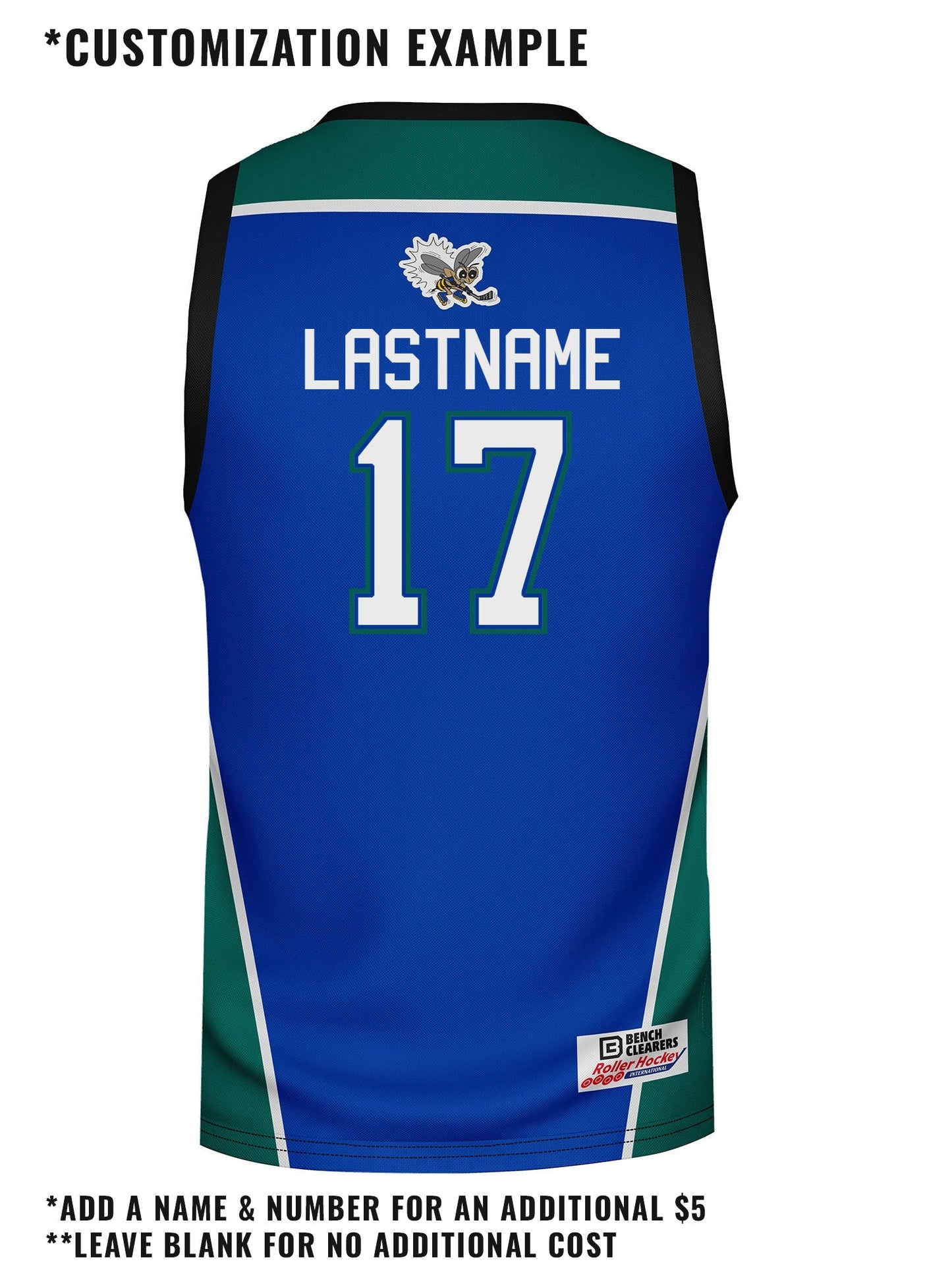 New England Stingers Hockey Tank - CUSTOM BACK