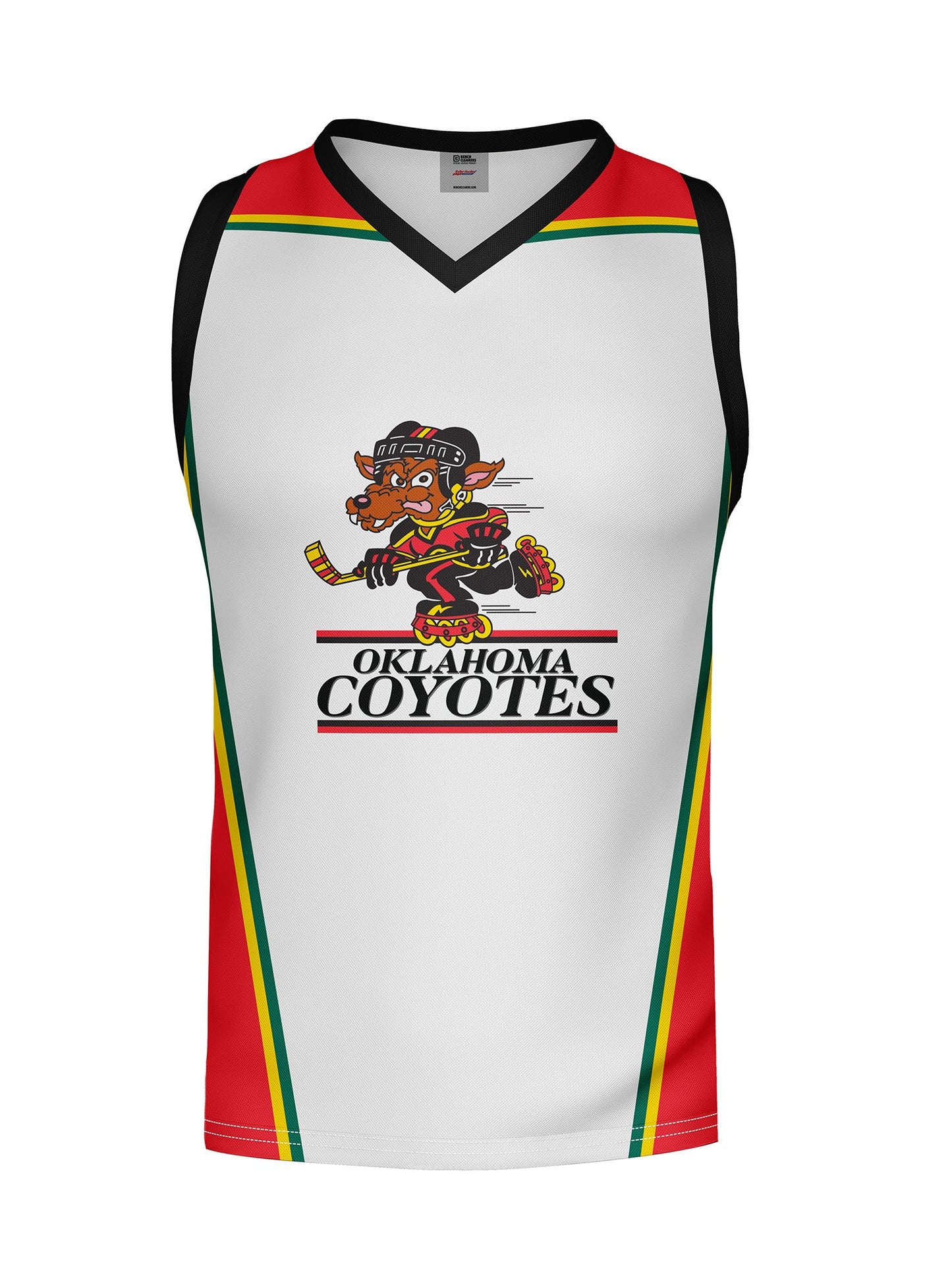 Oklahoma Coyotes Away Hockey Tank - 3D FRONT