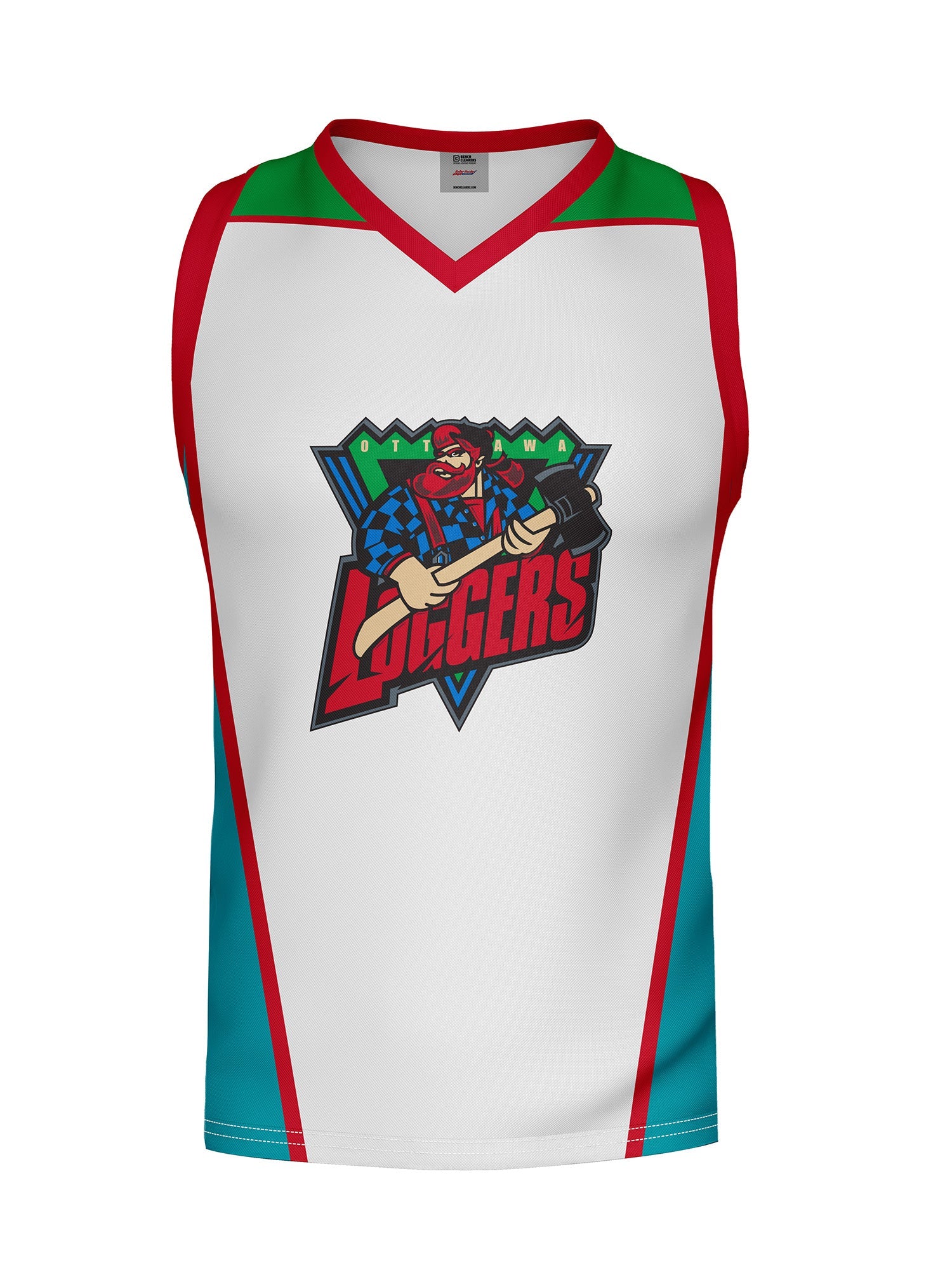 Ottawa Loggers Away Hockey Tank - 3D FRONT