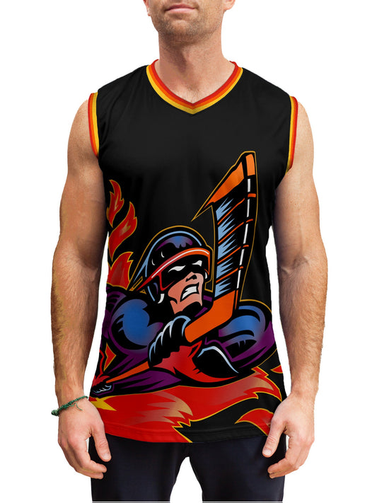 Denver Daredevils Hockey Tank - ON MODEL FRONT