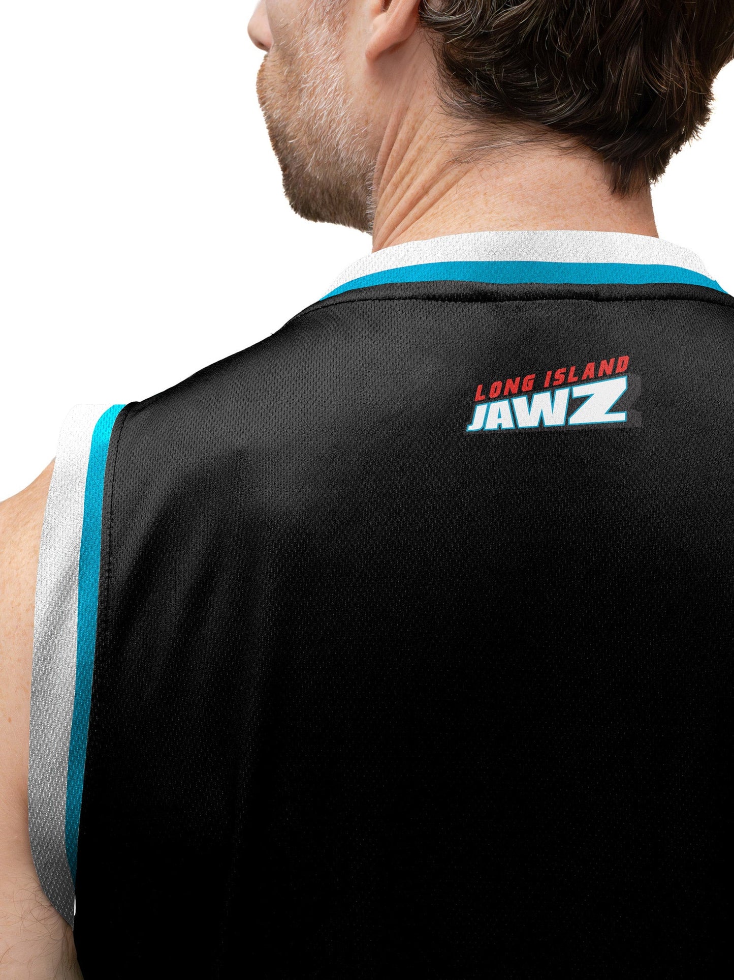 Long Island Jawz Hockey Tank - ON MODEL BACK LOGO
