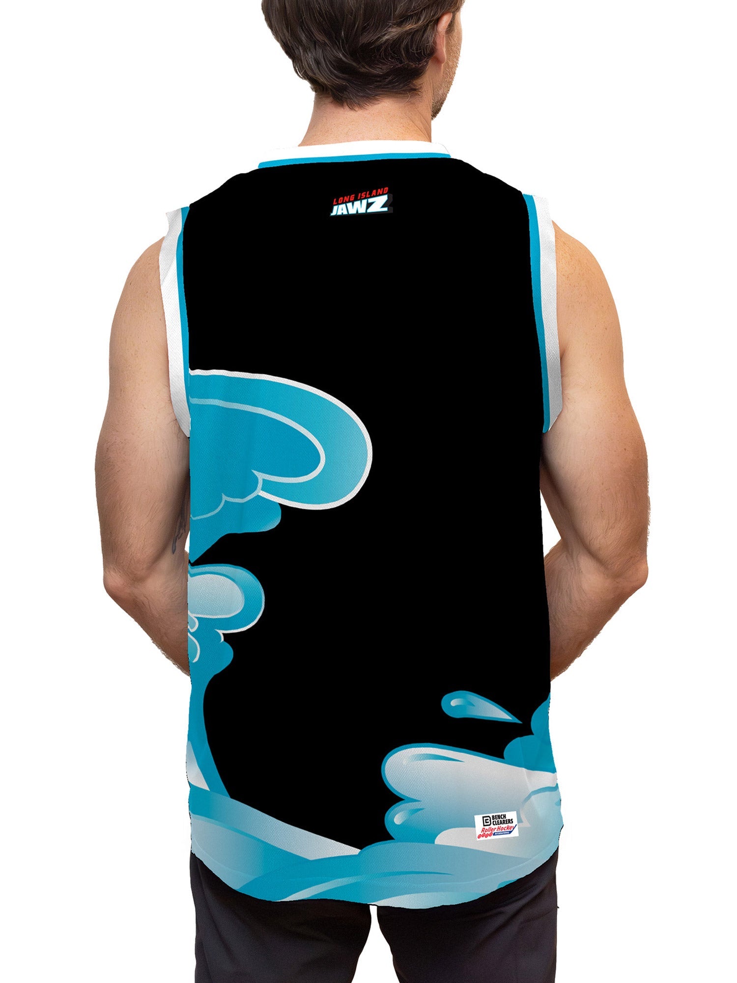 Long Island Jawz Hockey Tank - ON MODEL BACK