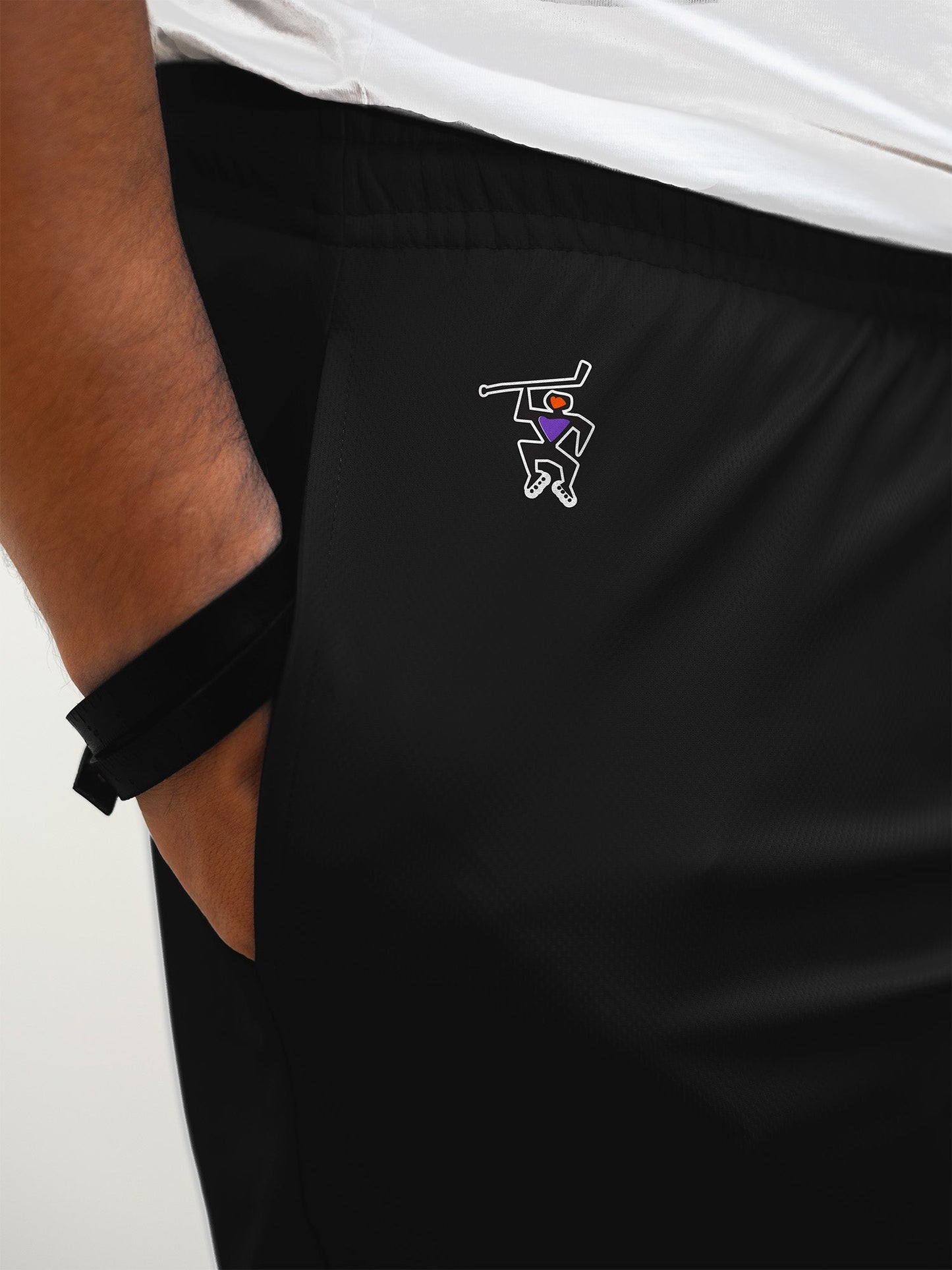 Vancouver Voodoo Hockey Shorts - ON MODEL ALT