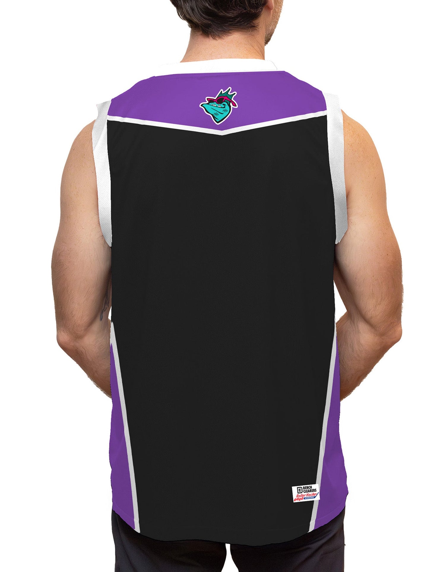San Diego Barracudas Hockey Tank - ON MODEL BACK