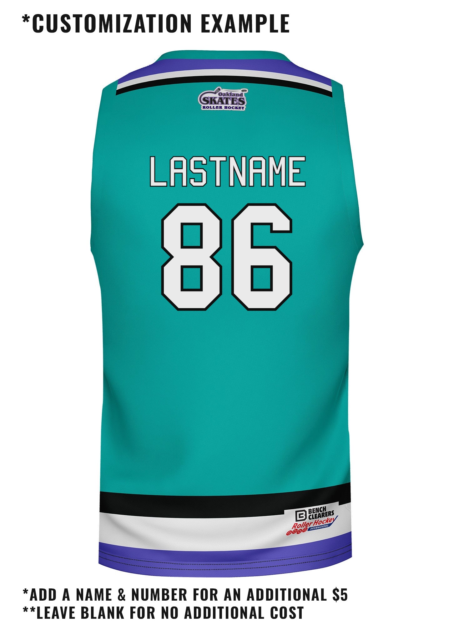 Oakland Skates Hockey Tank - CUSTOM BACK