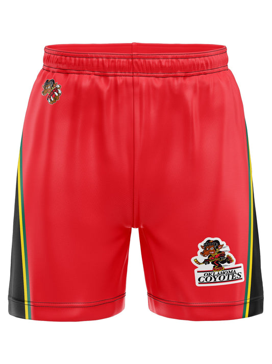 Oklahoma Coyotes Hockey Shorts - 3D