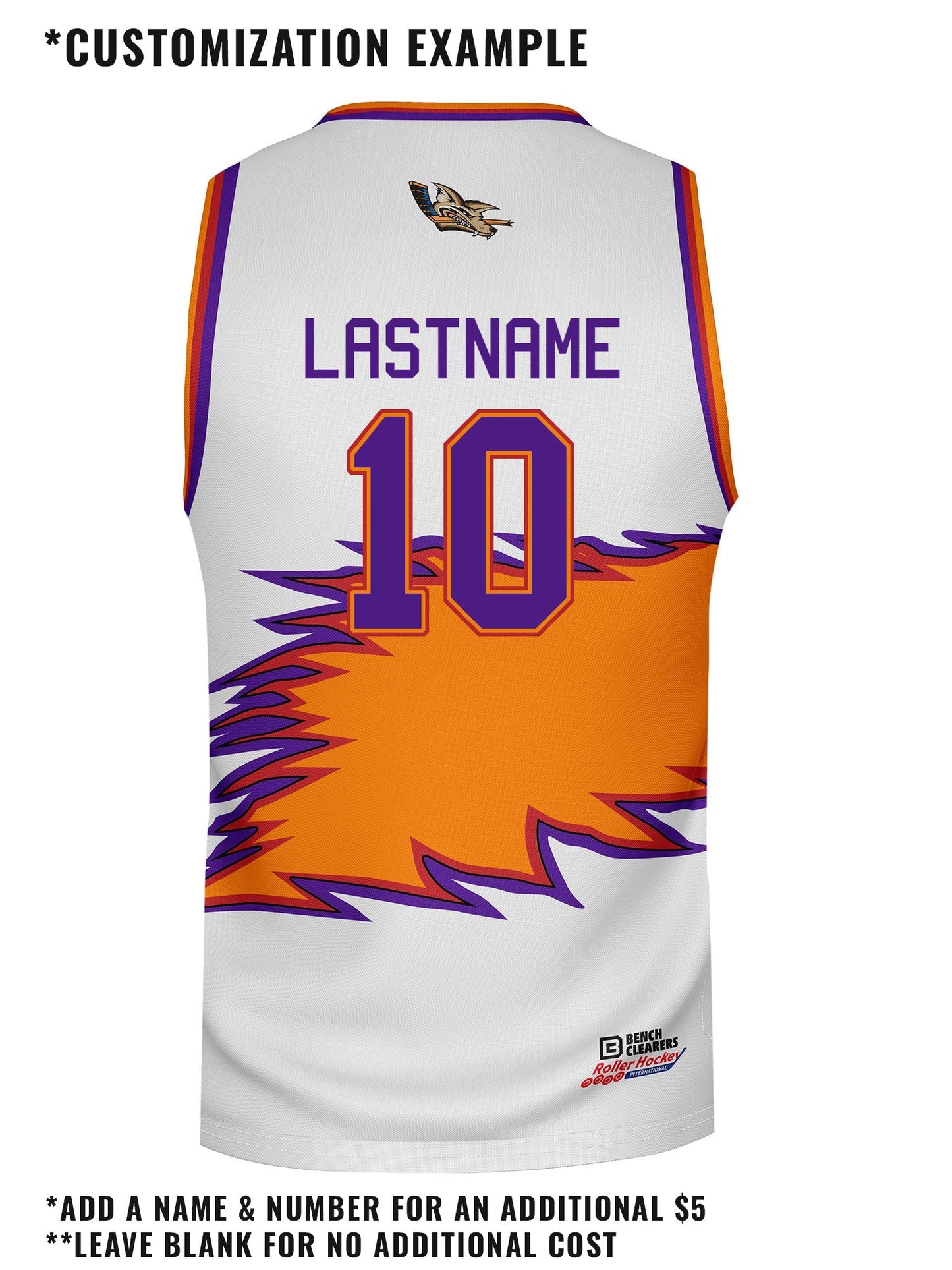 Orlando Jackals Away Hockey Tank - CUSTOM BACK