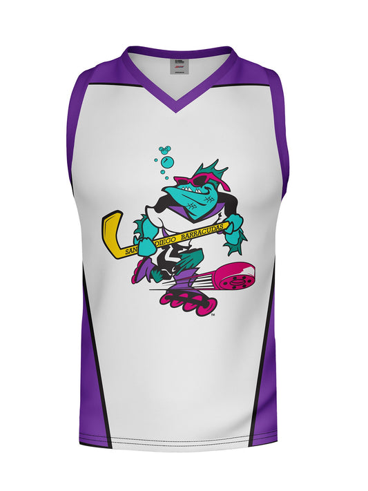 San Diego Barracudas Away Hockey Tank - 3D FRONT