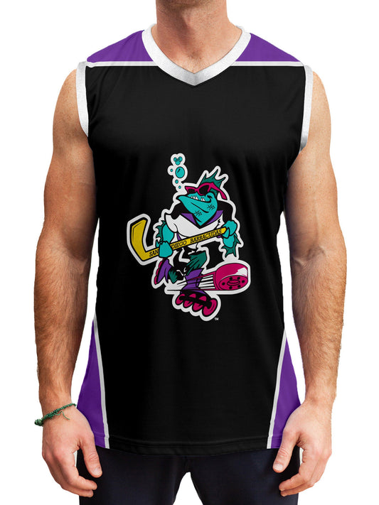 San Diego Barracudas Hockey Tank - ON MODEL FRONT