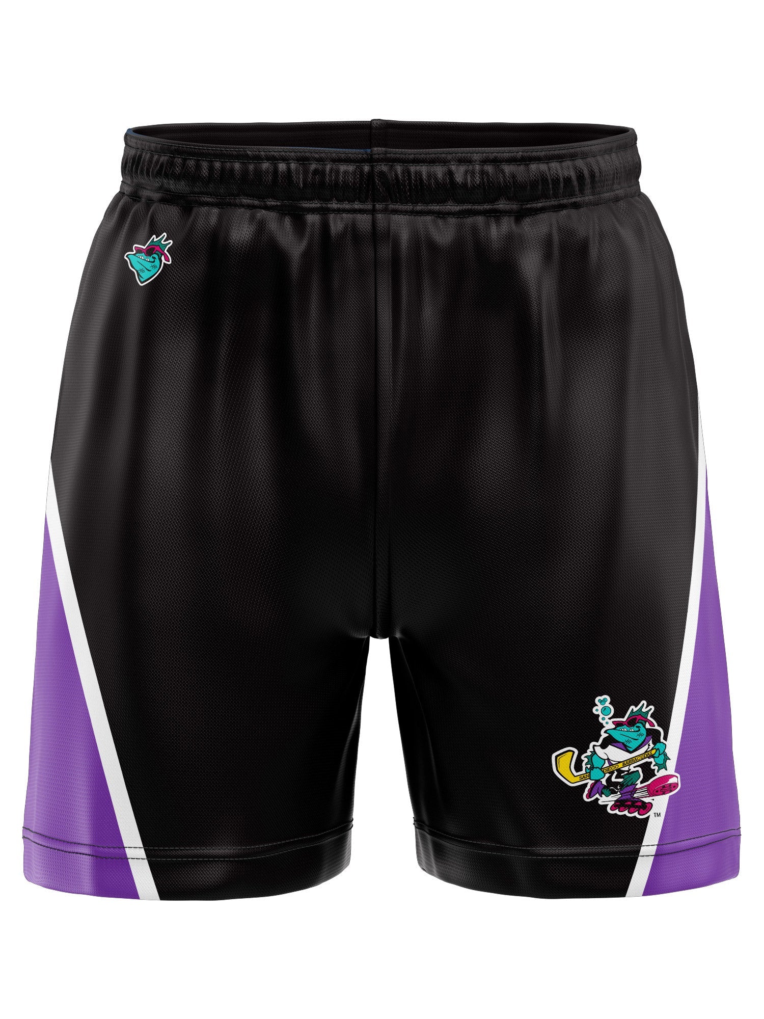 San Diego Barracudas Hockey Shorts - 3D