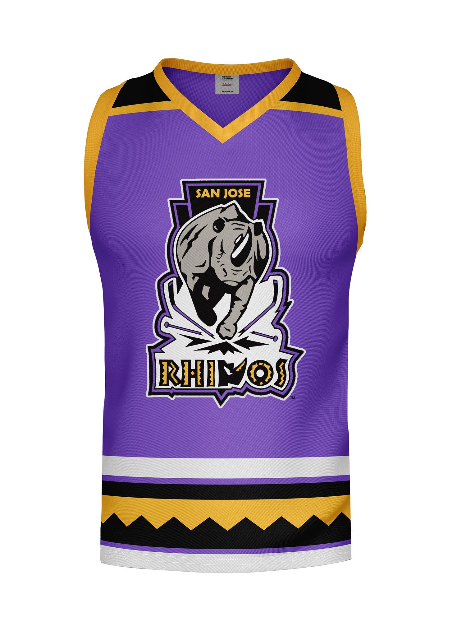 San Jose Rhinos Hockey Tank - 3D FRONT