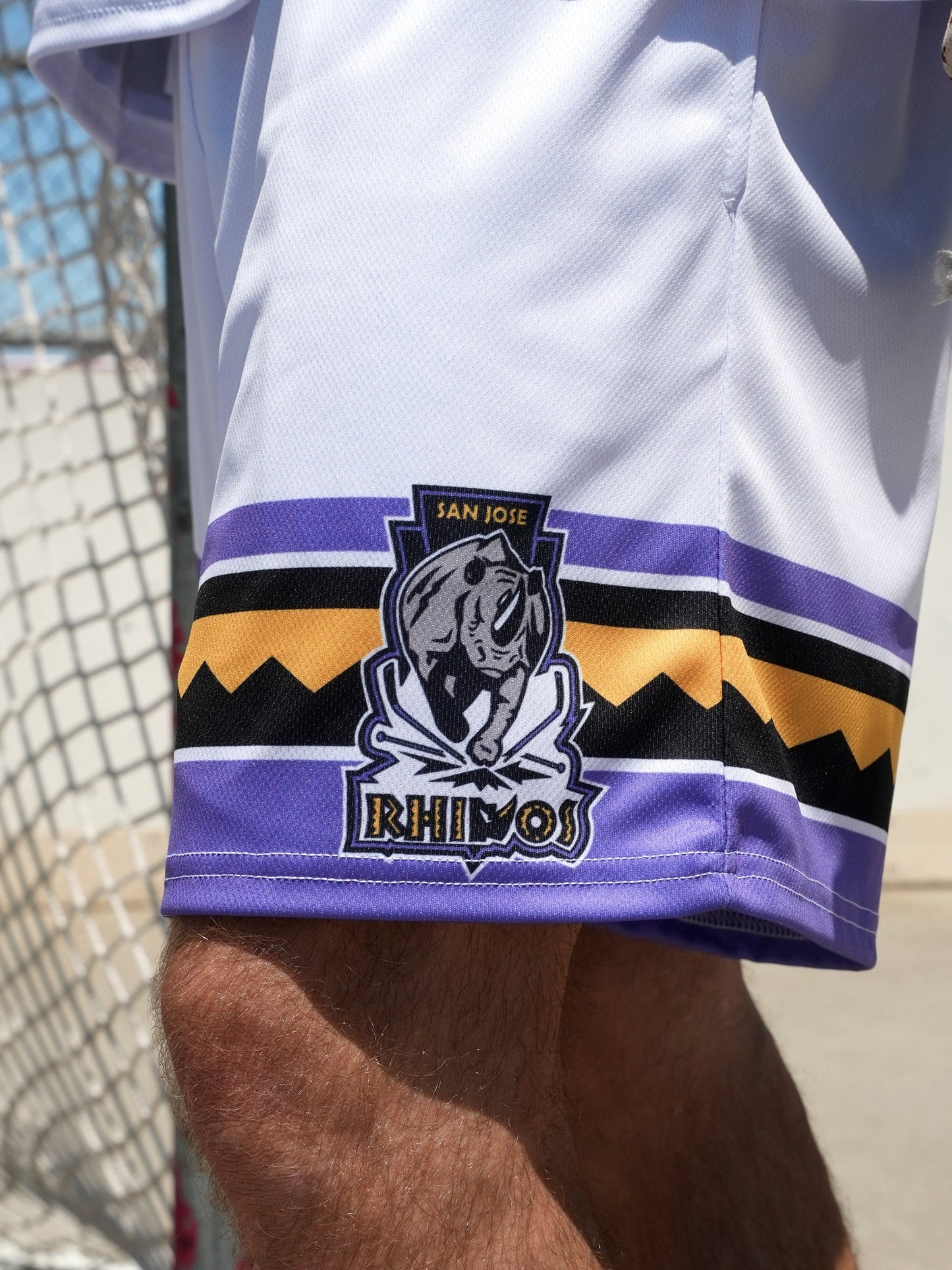 San Jose Rhinos Away Hockey Shorts