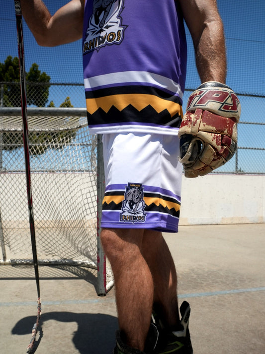 San Jose Rhinos Away Hockey Shorts