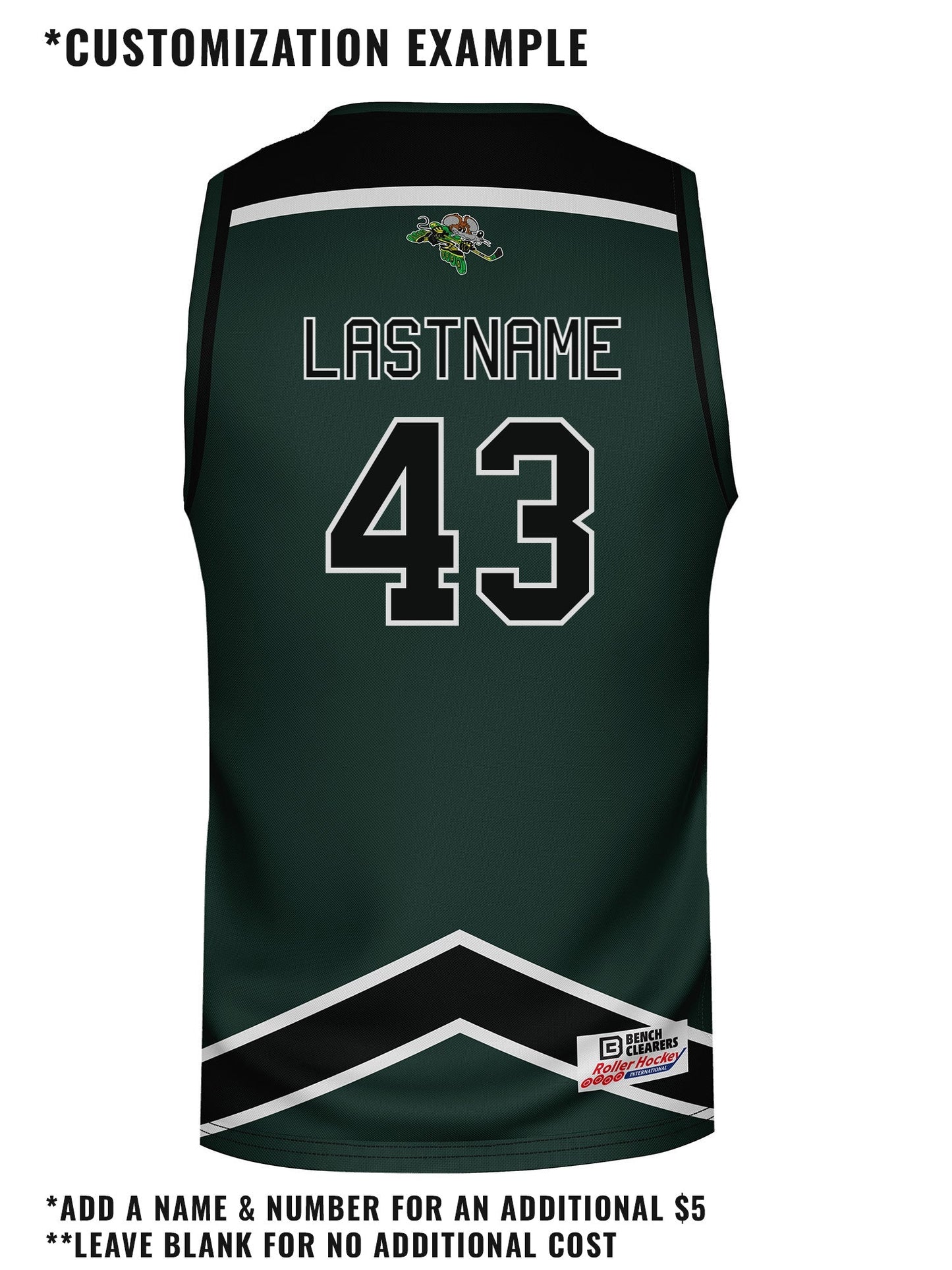Sacramento River Rats Hockey Tank- CUSTOM BACK