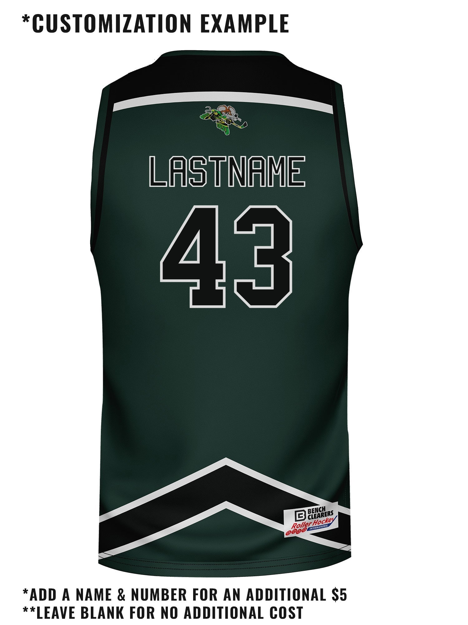 Sacramento River Rats Hockey Tank- CUSTOM BACK