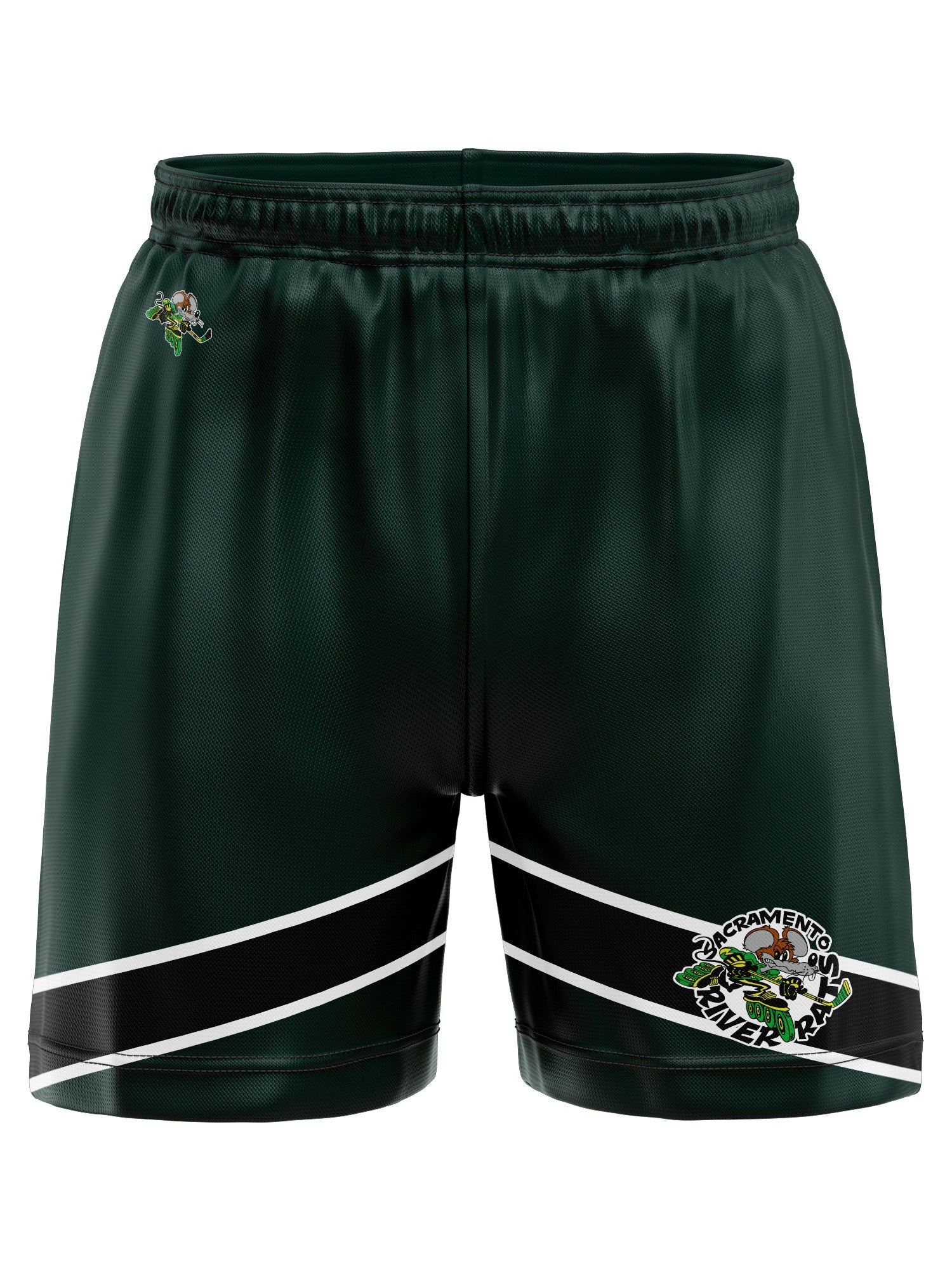 Sacramento River Rats Hockey Shorts - 3D