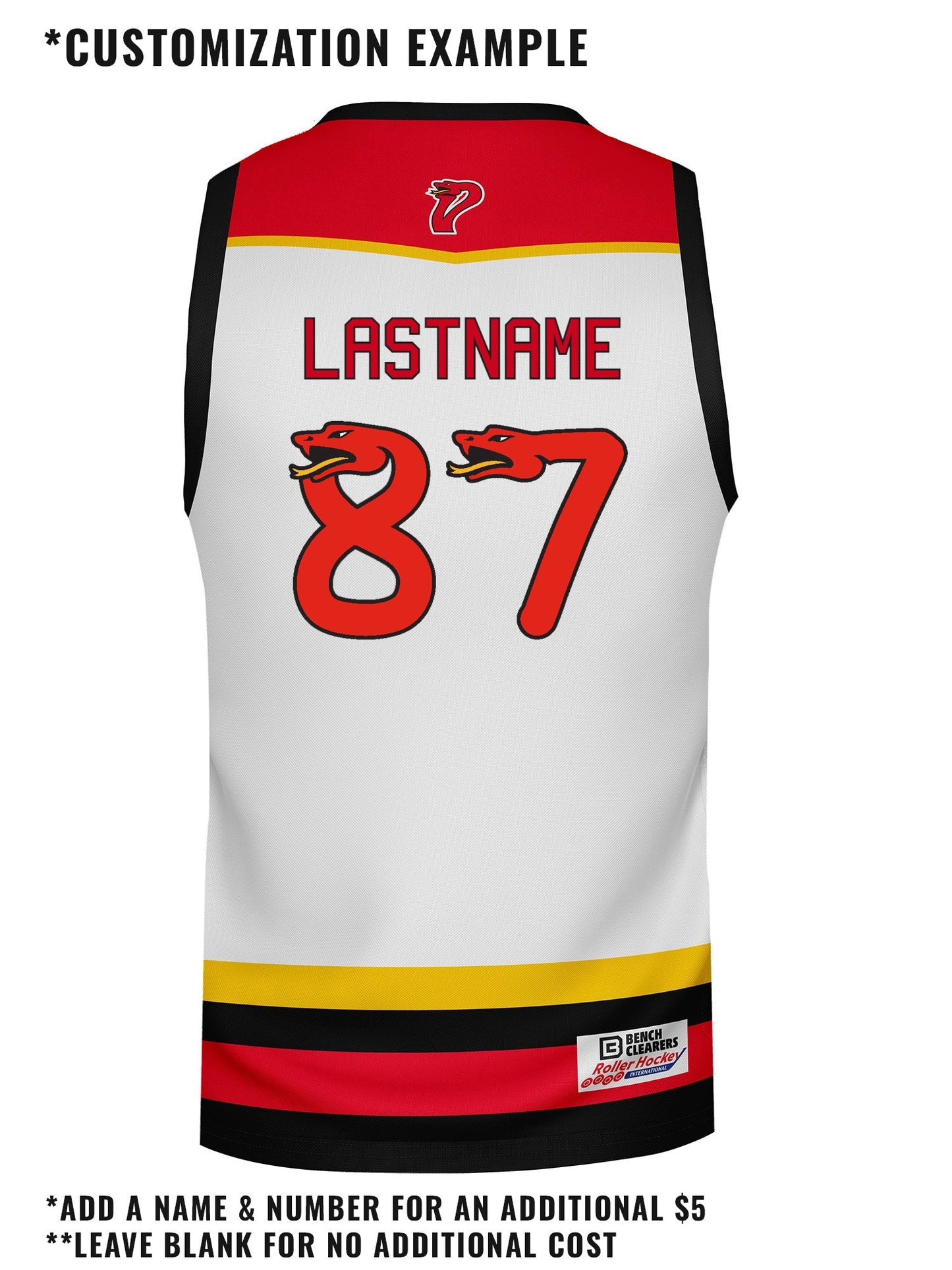 St. Louis Vipers Away Hockey Tank - CUSTOM BACK