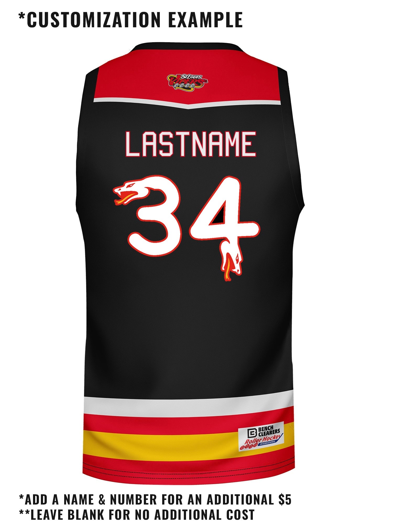 St. Louis Vipers Hockey Tank - CUSTOM BACK