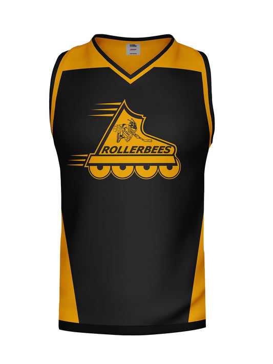 Utah Rollerbees Alternate Hockey Tank - 3D FRONT