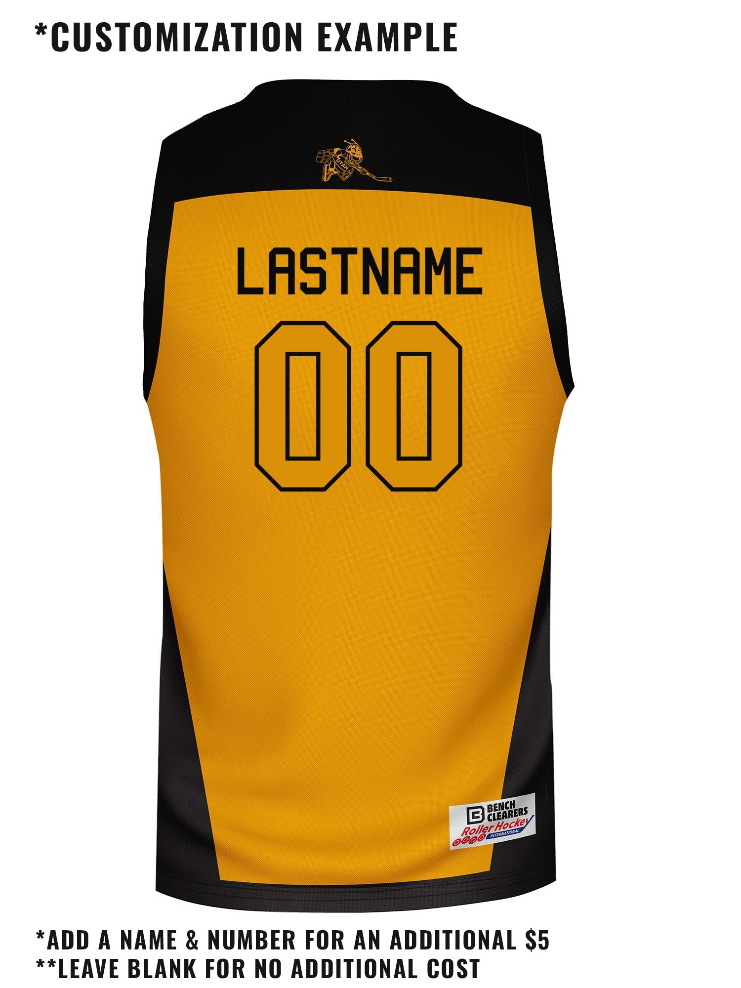 Utah Rollerbees Hockey Tank - CUSTOM BACK