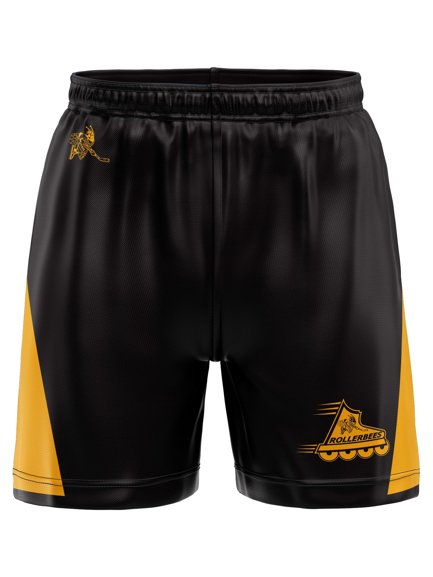 Utah Rollerbees Alternate Hockey Shorts - 3D