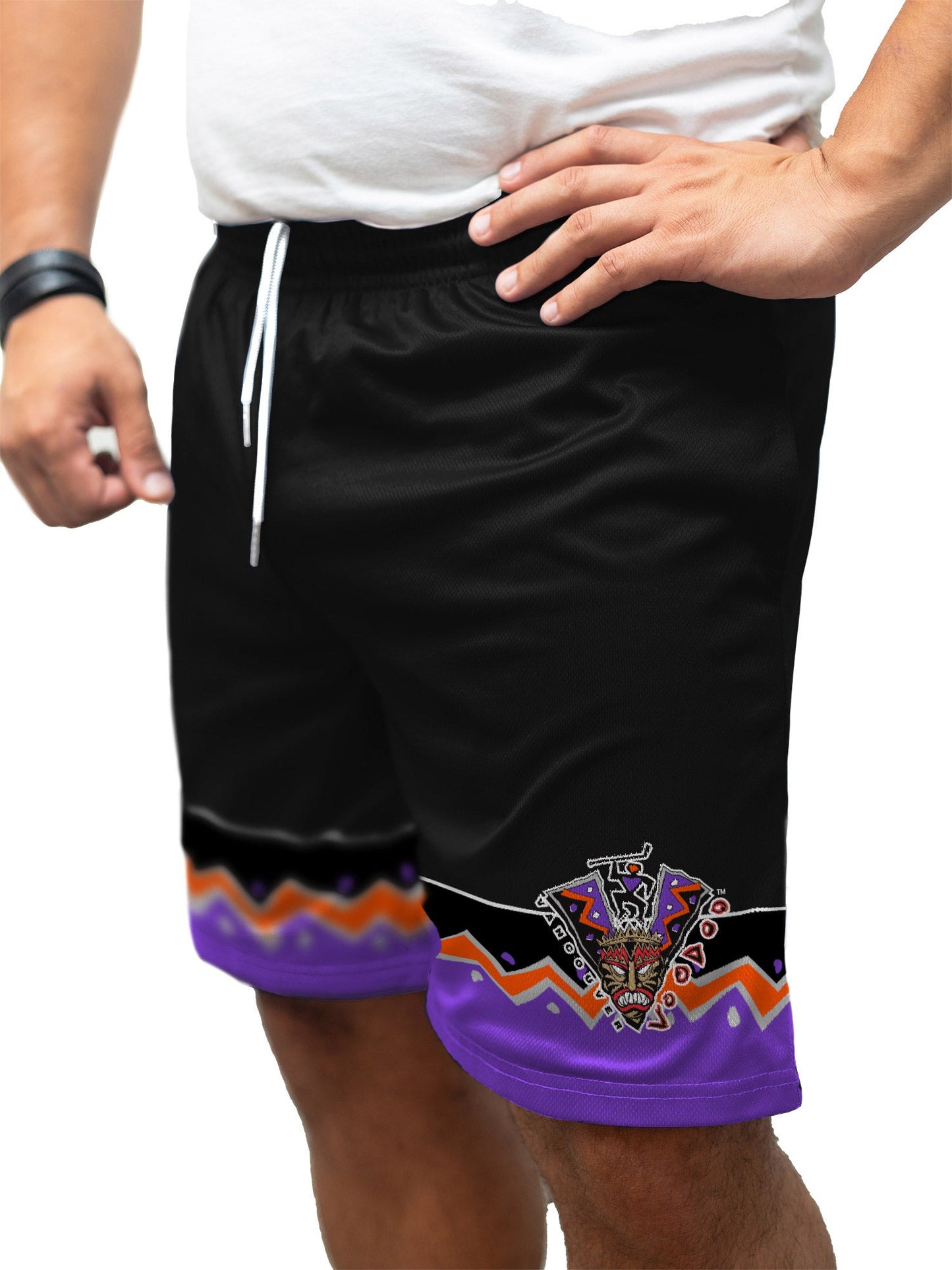 Vancouver Voodoo Hockey Shorts - ON MODEL