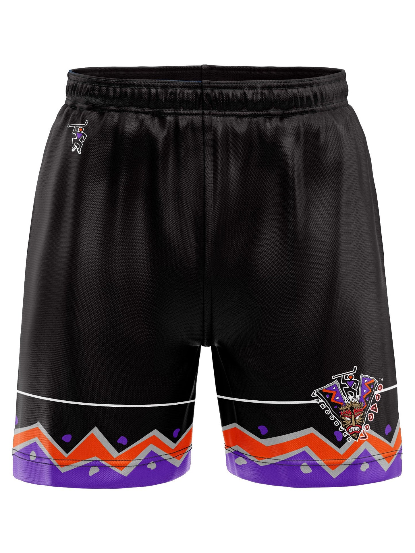 Vancouver Voodoo Hockey Shorts - 3D