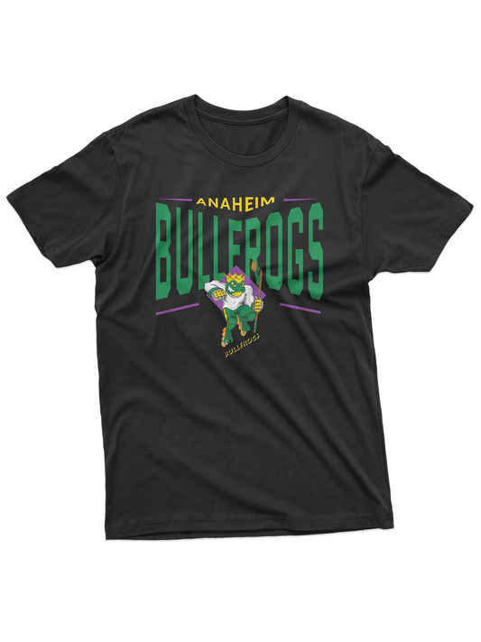 Anaheim Bullfrogs Black "Full Fandom" T-Shirt - FRONT