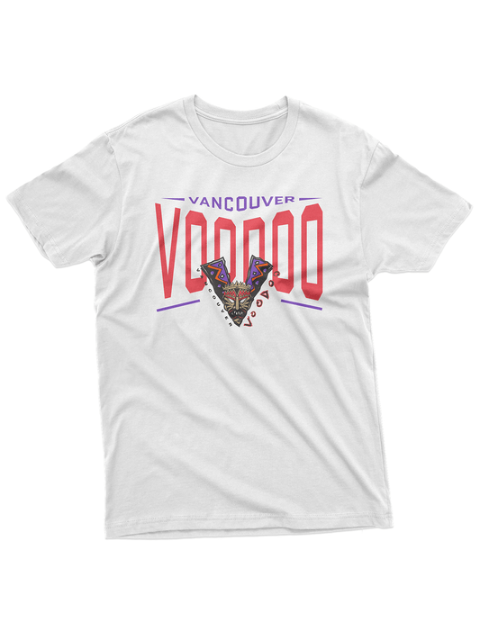 Vancouver Voodoo White "Full Fandom" T-Shirt - FRONT