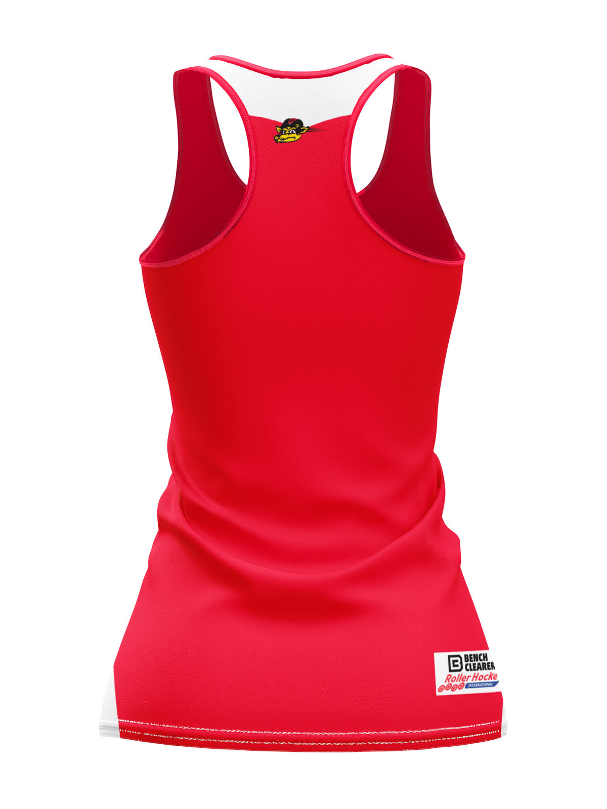 Bench Clearers Las Vegas Coyotes Women's Racerback Hockey Tank - 3D BACK