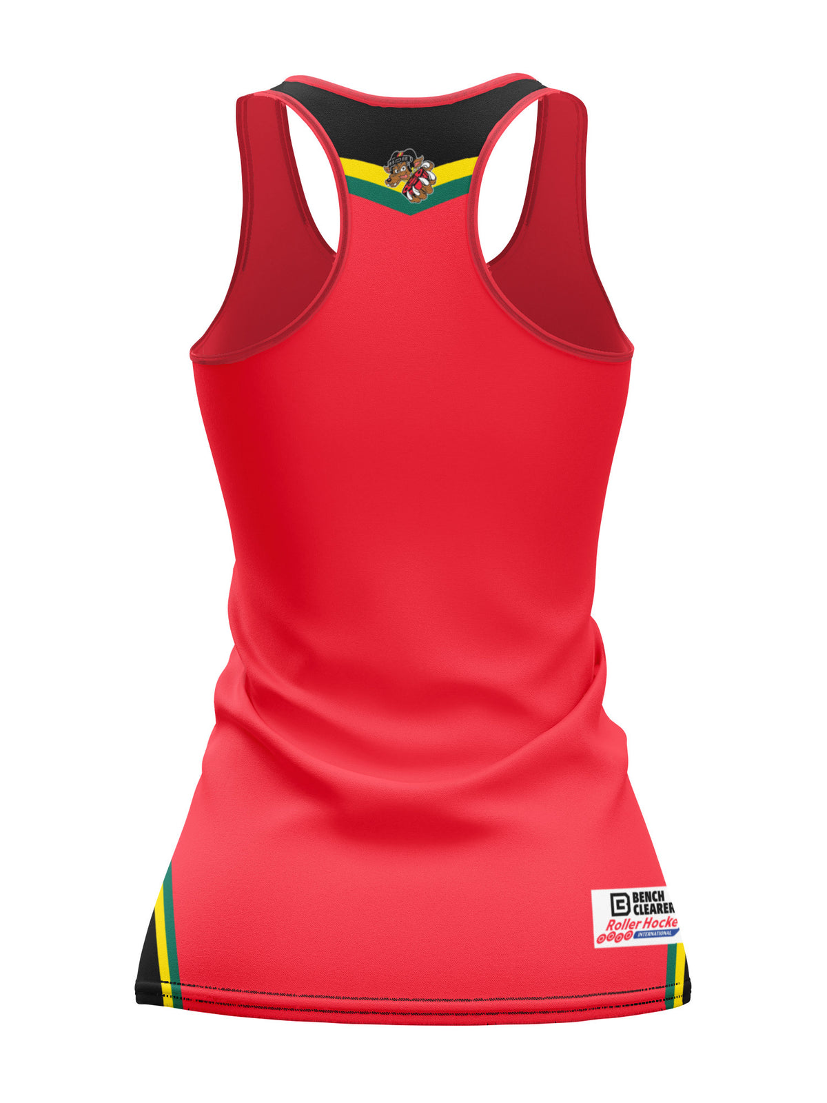 Bench Clearers Oklahoma Coyotes Women's Racerback Hockey Tank - 3D BACK