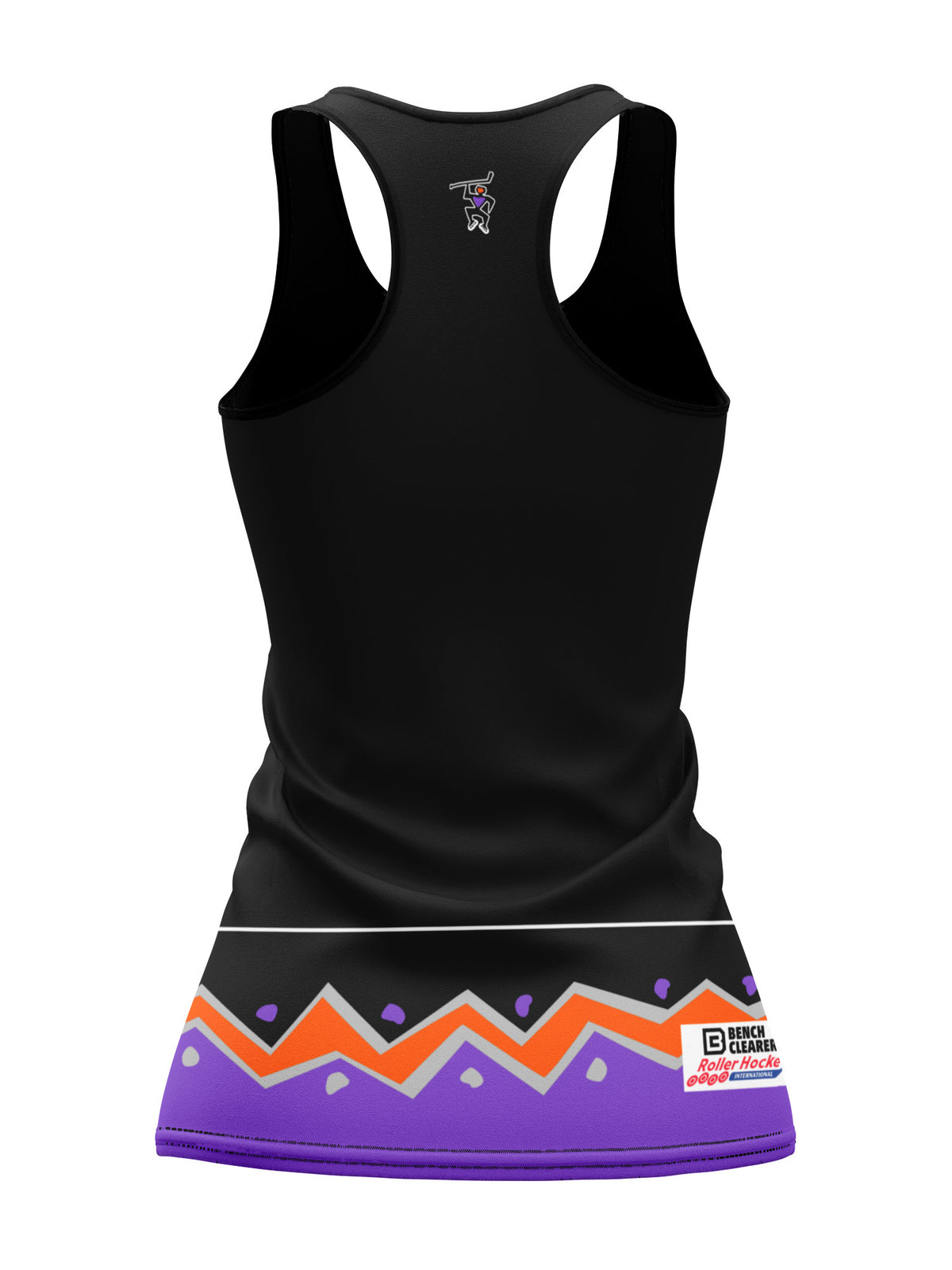 Bench Clearers Vancouver Voodoo Women's Racerback Hockey Tank - 3D BACK