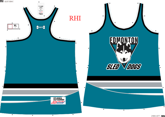 Edmonton Sled Dogs Women's Racerback Hockey Tank